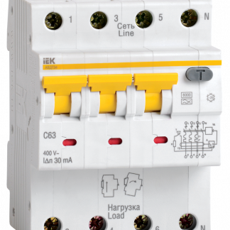 Автоматический выключатель дифференциального тока АВДТ34 C25 300мА IEK