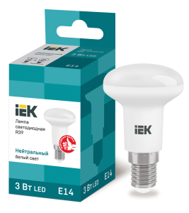 Лампа светодиодная ECO R39 рефлектор 3Вт 230В 4000К E14 IEK