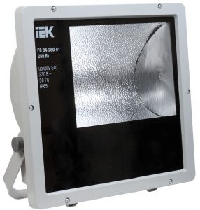 Прожектор металлогалогенный ГО04-250-01 симметричный 250Вт E40 IP65 серый IEK