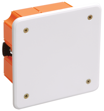 Коробка распаячная КМ41022 92х92x45мм для полых стен (с саморезами, пластиковые лапки, с крышкой) IEK