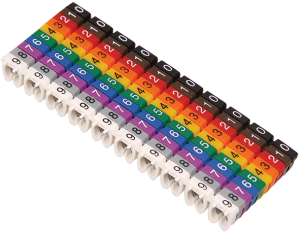 Маркер кабельный МКН комплект цифр "0-9" 1,5мм2 (150шт/упак) IEK