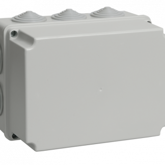 Коробка распаячная КМ41246 для о/п 190х140х120мм IP55 (RAL7035, 10 гермовводов) IEK