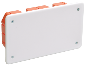 Коробка распаячная КМ41006 172x96x45мм для твердых стен (с саморезами, с крышкой) IEK