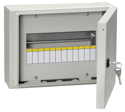 Корпус металлический распределительный ЩРн-12з-0 У2 IP54 IEK