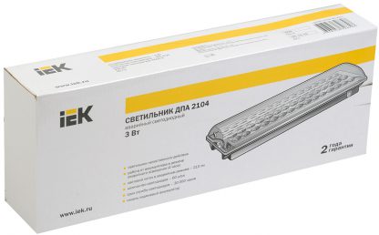 Светильник аварийный ДПА 2104 непостоянного действия 60LED 4ч IP20 IEK