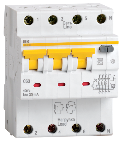 Автоматический выключатель дифференциального тока АВДТ34 C32 30мА IEK