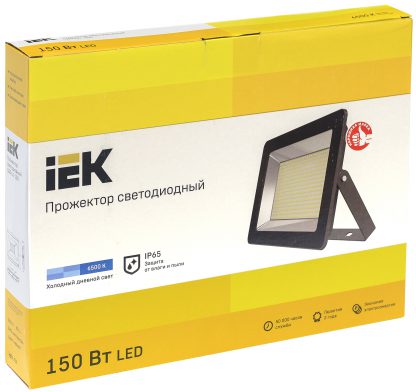 Прожектор светодиодный СДО 06-150 IP65 6500K черный IEK