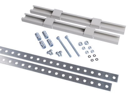 Комплект крепления металлокорпуса к столбу монтажной полосой IEK